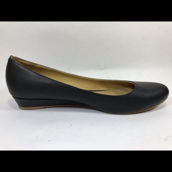 Nisolo Leather Wedge Heels Kitten 9 - Picture 2 of 8